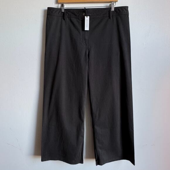 NWT BANANA REPUBLIC High-rise, Wide-leg, Light-weight Stretch-Cotton Pants - Picture 5 of 8